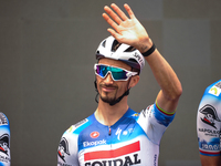 Julian Alaphilippe of France and Team Soudal Quick-Step prior to the 107th Giro d'Italia 2024, Stage 12, a 193km stage from Martinsicuro to...