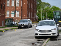 Shell casings are being found at the crime scene. A 26-year-old male victim is being injured in a shooting in Chicago, Illinois, United Stat...