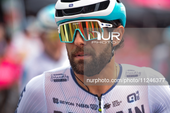 Andrea Pasqualon of Italy and Team Bahrain - Victorious prior to the 107th Giro d'Italia 2024, Stage 12, a 193km stage from Martinsicuro to...