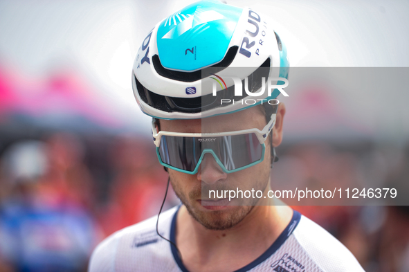 Phil Bauhaus of Germany and Team Bahrain - Victorious prior to the 107th Giro d'Italia 2024, Stage 12, a 193km stage from Martinsicuro to Fa...