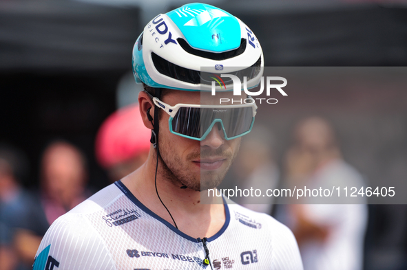 Phil Bauhaus of Germany and Team Bahrain - Victorious prior to the 107th Giro d'Italia 2024, Stage 12, a 193km stage from Martinsicuro to Fa...