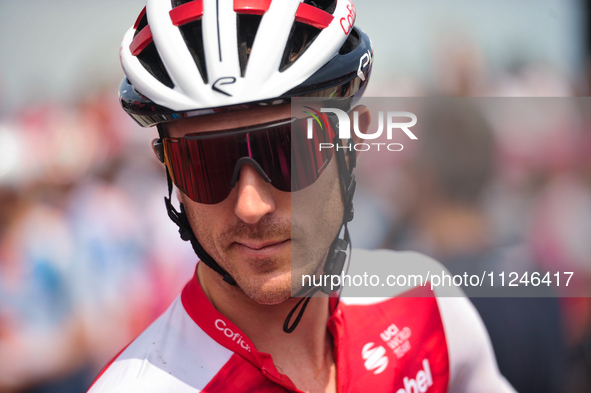 Ruben Fernandez of Spain and Team Cofidis prior to the 107th Giro d'Italia 2024, Stage 12, a 193km stage from Martinsicuro to Fano is seen i...