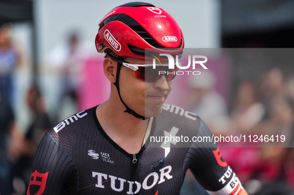 Alexander Kamp of Denmark and Tudor Pro Cycling Team prior to the 107th Giro d'Italia 2024, Stage 12, a 193km stage from Martinsicuro to Fan...