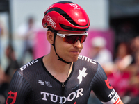 Alexander Kamp of Denmark and Tudor Pro Cycling Team prior to the 107th Giro d'Italia 2024, Stage 12, a 193km stage from Martinsicuro to Fan...