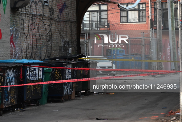 A 31-year-old male is being shot and is in critical condition after attempting to intervene and stop a robbery in Chicago, Illinois, United...