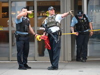 A large police presence is gathering after an assault at Eataly Italian Restaurant in Chicago, Illinois, United States, on May 17, 2024. On...