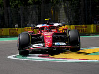 Carlos Sainz of Spain and Ferrari SF-24 are driving on track during the Free Practice of the Formula 1 Gran Premio del Made in Italy e dell'...