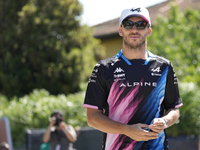 Pierre Gasly of France and Alpine F1 A524 Renault is arriving at the circuit prior to the Free Practice of the Formula 1 Gran Premio del Mad...