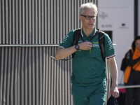 Aston Martin team principal Mike Krack is arriving at the circuit prior to the Free Practice of the Formula 1 Gran Premio del Made in Italy...