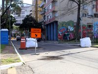 Porto Alegre, Brazil, on May 17, 2024 - The Mayor of Porto Alegre, Sebastiao Melo, is expanding the humanitarian corridor for the passage of...