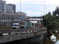 Porto Alegre, Brazil, on May 17, 2024 - The Mayor of Porto Alegre, Sebastiao Melo, is expanding the humanitarian corridor for the passage of...