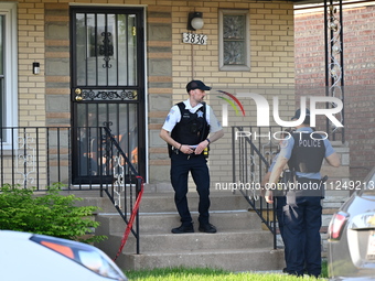 Police officers are at the residence where the homicide is occurring. A 54-year-old male victim is being shot in the chest and killed while...