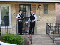 Police officers are at the residence where the homicide is occurring. A 54-year-old male victim is being shot in the chest and killed while...