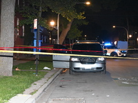 The victim's vehicle and belongings are being found at the crime scene. A male victim is being shot in Chicago, Illinois, United States, on...