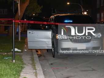 The victim's vehicle and belongings are being found at the crime scene. A male victim is being shot in Chicago, Illinois, United States, on...