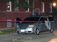 The victim's vehicle and belongings are being found at the crime scene. A male victim is being shot in Chicago, Illinois, United States, on...