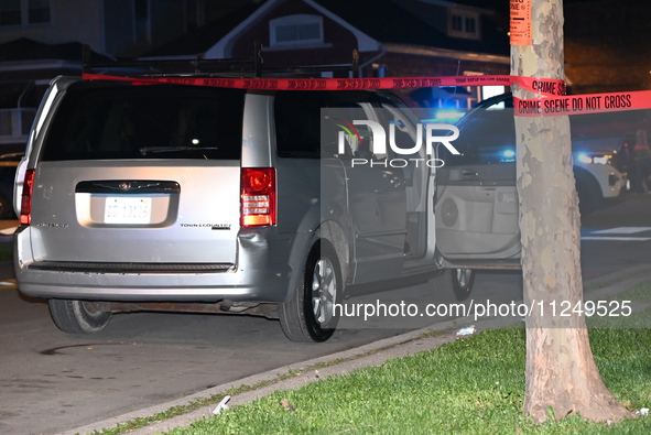 The victim's vehicle and belongings are being found at the crime scene. A male victim is being shot in Chicago, Illinois, United States, on...