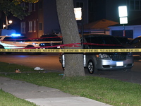 The victim's vehicle and belongings are being found at the crime scene. A male victim is being shot in Chicago, Illinois, United States, on...