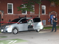 The victim's vehicle and belongings are being found at the crime scene. A male victim is being shot in Chicago, Illinois, United States, on...