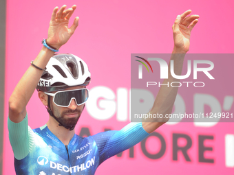 Valentin Paret-Peintre of France and Decathlon AG2R La Mondiale Team prior to the 107th Giro d'Italia 2024, Stage 12, a 193km stage from Mar...