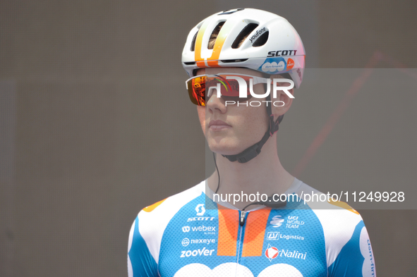 Gijs Leemreize of Netherlands and Team dsm-firmenich PostNL prior to the 107th Giro d'Italia 2024, Stage 12, a 193km stage from Martinsicuro...