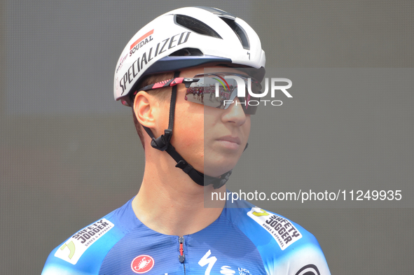 Mauri Vansevenant of Belgium and Team Soudal Quick-Step prior to the 107th Giro d'Italia 2024, Stage 12, a 193km stage from Martinsicuro to...