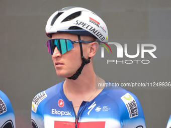 Tim Merlier of Belgium and Team Soudal Quick-Step prior to the 107th Giro d'Italia 2024, Stage 12, a 193km stage from Martinsicuro to Fano i...