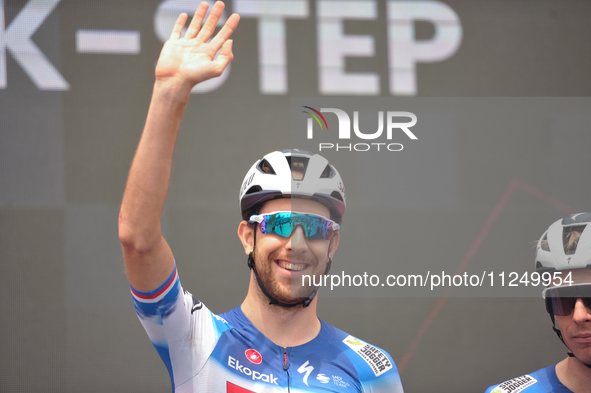 Josef Cerny of Czech Republic and Team Soudal Quick-Stepprior to the 107th Giro d'Italia 2024, Stage 12, a 193km stage from Martinsicuro to...