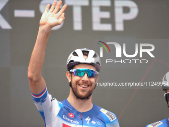 Josef Cerny of Czech Republic and Team Soudal Quick-Stepprior to the 107th Giro d'Italia 2024, Stage 12, a 193km stage from Martinsicuro to...