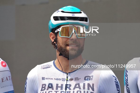 Andrea Pasqualon of Italy and Team Bahrain - Victorious prior to the 107th Giro d'Italia 2024, Stage 12, a 193km stage from Martinsicuro to...