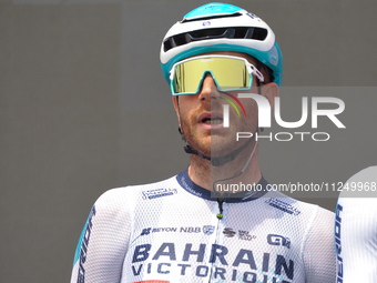 Damiano Caruso of Italy and Team Bahrain - Victorious prior to the 107th Giro d'Italia 2024, Stage 12, a 193km stage from Martinsicuro to Fa...