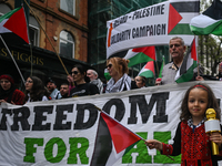 DUBLIN, IRELAND - MAY 18:
Pro-Palestinian activists from the Ireland Palestine Solidarity Campaign, supported by members of left-wing partie...