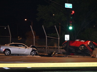 Five people are being injured, and one person is dying in a vehicle crash in Chicago, Illinois, United States, on May 18, 2024. At approxima...