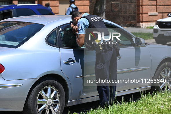 A 26-year-old female is being injured in a shooting in Chicago, Illinois, United States, on May 19, 2024. At approximately 12:16 p.m., Sunda...