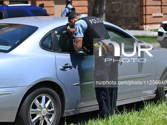 A 26-year-old female is being injured in a shooting in Chicago, Illinois, United States, on May 19, 2024. At approximately 12:16 p.m., Sunda...