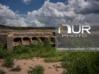 A view of the Sau reservoir at 20%, after a few weeks of rain that are softening the effects of the drought in Catalonia, in Osona, Spain, o...