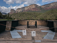 A view of the Sau reservoir at 20%, after a few weeks of rain that are softening the effects of the drought in Catalonia, in Osona, Spain, o...