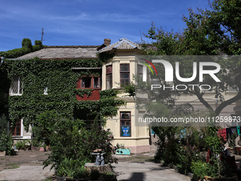 A courtyard in the historic city center is being shown in Odesa, Ukraine, on May 20, 2024. NO USE RUSSIA. NO USE BELARUS. (