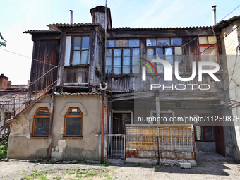 A courtyard in the historic city center is being shown in Odesa, Ukraine, on May 20, 2024. NO USE RUSSIA. NO USE BELARUS. (