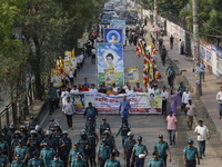 Buddhist people are taking part in a rally on the occasion of the Buddha Purnima festival, which marks the birth of Gautam Buddha, in Dhaka,...