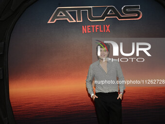 Jair Sanchez is attending the red carpet of the Atlas fan event at Toreo Parque Central in Mexico City, Mexico, on May 21, 2024. (