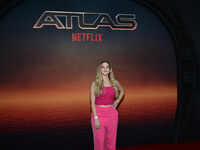 Mari Palma is attending the red carpet of the Atlas fan event at Toreo Parque Central in Mexico City, Mexico, on May 21, 2024. (