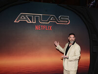 Director Brad Peyton is attending the red carpet of the Atlas fan event at Toreo Parque Central in Mexico City, Mexico, on May 21, 2024. (