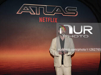 Director Brad Peyton is attending the red carpet of the Atlas fan event at Toreo Parque Central in Mexico City, Mexico, on May 21, 2024. (