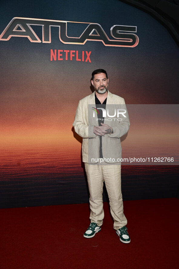 Director Brad Peyton is attending the red carpet of the Atlas fan event at Toreo Parque Central in Mexico City, Mexico, on May 21, 2024. 