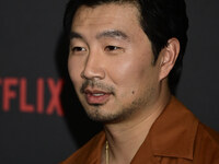 Chinese-Canadian actor Simu Liu is attending the red carpet of the Atlas fan event at Toreo Parque Central in Mexico City, Mexico, on May 21...