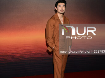 Chinese-Canadian actor Simu Liu is attending the red carpet of the Atlas fan event at Toreo Parque Central in Mexico City, Mexico, on May 21...