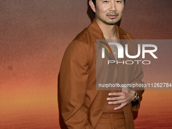 Chinese-Canadian actor Simu Liu is attending the red carpet of the Atlas fan event at Toreo Parque Central in Mexico City, Mexico, on May 21...