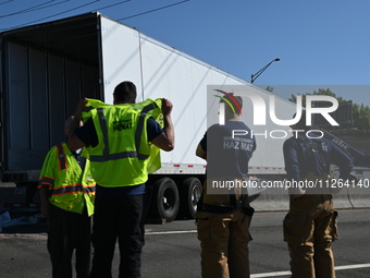 Two people are dying in a fatal motor vehicle crash on I-80 Eastbound in Hackensack, New Jersey, United States, on May 21, 2024. New Jersey...