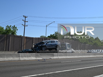 Two people are dying in a fatal motor vehicle crash on I-80 Eastbound in Hackensack, New Jersey, United States, on May 21, 2024. New Jersey...